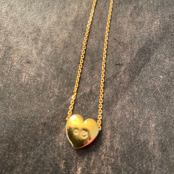 Swarovski gold tone heart necklace - Picture 2 of 4